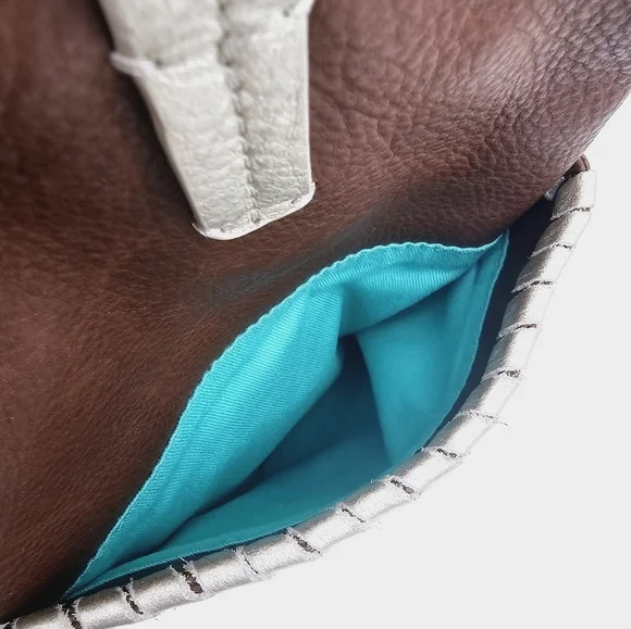 Jack Rogers Brown Leather Shoulder Bag Purse with Tassel - Picture 10 of 16